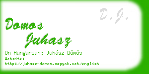 domos juhasz business card
